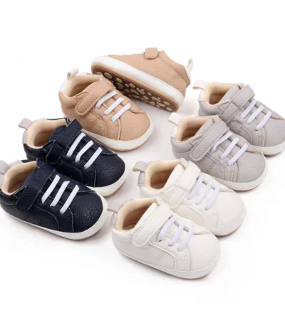Baby Casual Sneaker High Quality PU and TPR Soft and Warm Anti-slip Sole for Spring and Autumn Infant Newborn Boy and Girl Shoes 1