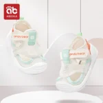 AIBEDILA Baby Boys Girls Summer Mesh Sandals Outdoor Sports Shoes Breathable Closed Toe Velcro Walking Shoes