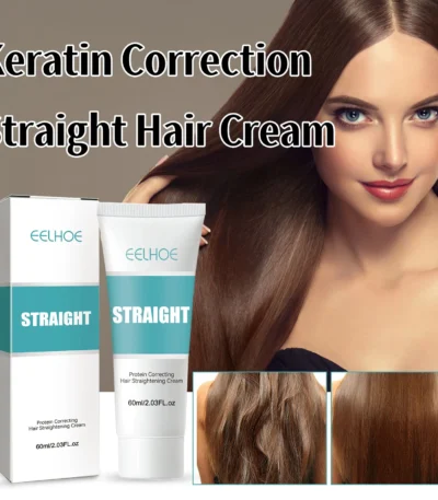 Keratin Correction Straight Hair Cream Repair Damag Hair Improve Hair Quality Soften Hair Prevent Dry Frizzy Hair Care Product