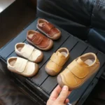 Children’s Closed Toe Toddler Shoes Spring Autumn New Baby Soft-soled Casual Flats Girls Kick-proof School Student Boys Footwear