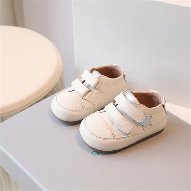 New Baby Shoes Microfiber Leather Toddler Boys Barefoot Shoe Star Soft Sole Girls Outdoor Tennis Fashion Kids Sneakers 0-5 Year New Baby Shoes Microfiber Leather Toddler Boys Barefoot Shoe Star Soft Sole Girls Outdoor Tennis Fashion Kids Sneakers 0-5 Year