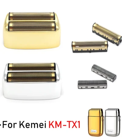 Original Quality Replacement Double Foiled Blade Net Cover for Kemei KM-TX1 2026 Electric Shaver Repair Accessories Wholesales