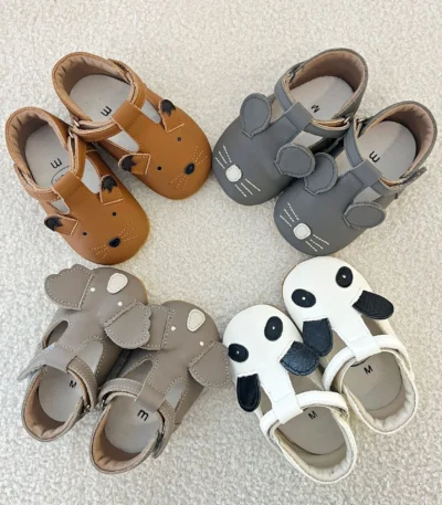 Baby Summer Leather Shoes Girl Boy Toddler Casual Crib Shoes Newborn Infant Barefoot Shoes For First Steps Loafers Sandal Items 1