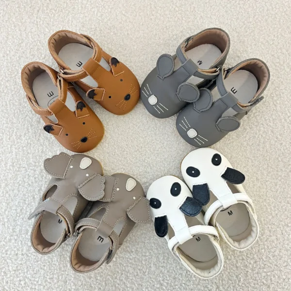Baby Summer Leather Shoes Girl Boy Toddler Casual Crib Shoes Newborn Infant Barefoot Shoes For First Steps Loafers Sandal Items
