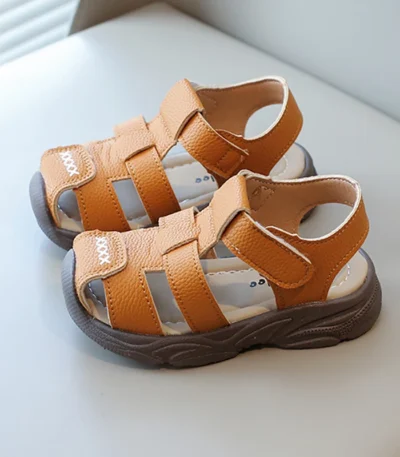 Summer Sport Sandals For Children PU Leather Vintage Boy's Sandals Soft-soled Anti-slippery Kid's Sandals Fashion Summer Shoes 1