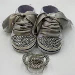 Toddler Shoes Canvas Sneakers Newborn Baby Boy Girl Rhinestone Bling Diamond Infant Shoes