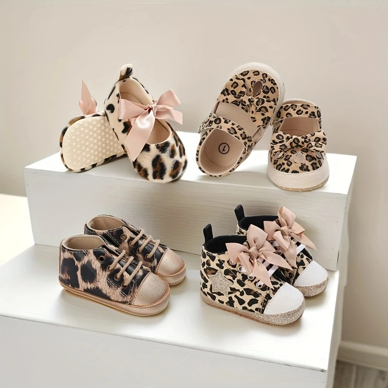 0-1 year old baby shoes Girls fashion leopard print casual sneakers sandals comfortable toddler shoes 0-1 year old baby shoes Girls fashion leopard print casual sneakers sandals comfortable toddler shoes