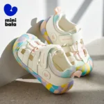 Mini Bala Sandals Boys and Girls Breathable Non-Slip Anti-Fall Antibacterial Walking Shoes Summer for First Steps