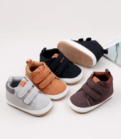 Baby Shoes Soft PU and High Quality TPR Anti-slip Sole Spring and Autumn Style for Newborn Toddler Boys and Girls 2024 BMB4016 1
