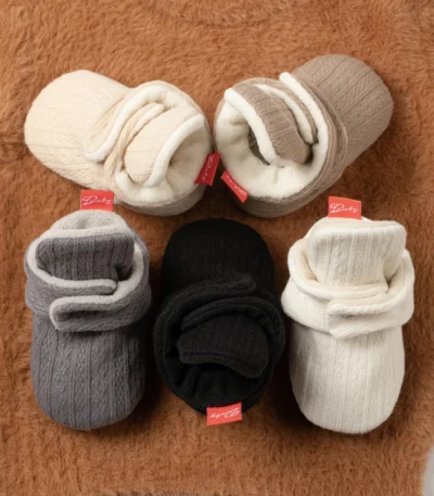 Baby Boy Girl Cute Socks Infant First Walkers Floor Booties Classic Soft Sole Anti-Slip Warm New Fashion Shoes 1