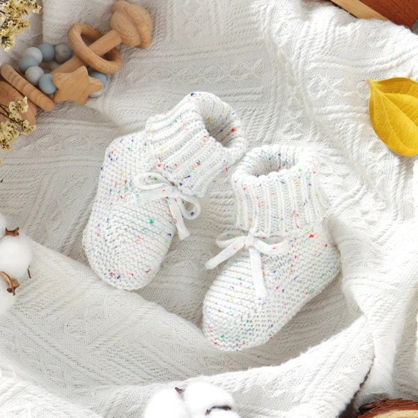 0-12m Infant Boy Girl Shoes Knitted 0-12m Newborn Solid Outdoor Indoor Floor Footwear Solid Color Toddler Prewalkers Kids Bootie