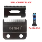 Kemei KM-2361 DLC Blade Hair Clipper Blade Trimmer Replacement Original Cutter Head Professional Barber Accessories