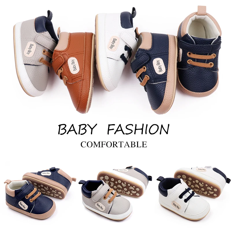 Baby Shoes Casual Sneaker Spring and Autumn Soft PU and TPR Sole Anti-slip Cute Comfortable High-quality for 0-6-12 Months Baby Baby Shoes Casual Sneaker Spring and Autumn Soft PU and TPR Sole Anti-slip Cute Comfortable High-quality for 0-6-12 Months Baby