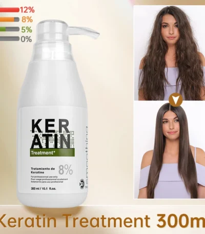 PURC Brazilian Keratin Hair Treatment Formalin Professional Straightening Smoothing Curly Hair Frizz Dry Repair Cream Hair Care