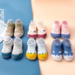 Summer New Combed Cotton Anti slip and Breathable Children’s Soft Sole Shoes Baby Walking Shoes Mesh Faced Baby Floor Socks