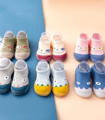 Summer New Combed Cotton Anti slip and Breathable Children's Soft Sole Shoes Baby Walking Shoes Mesh Faced Baby Floor Socks 1