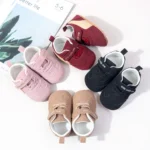 Spring And Summer Newborn Baby Boys And Girls First Walking Shoes Casual Sports Style Indoor Outdoor Toddler Shoes With TPR Sole