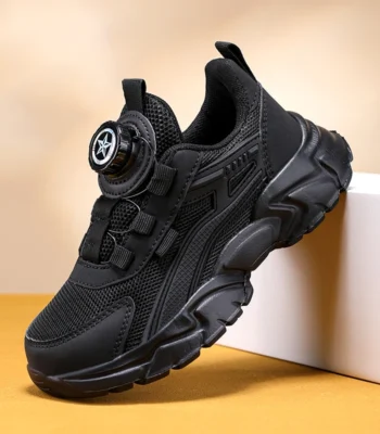 New Children Sports Shoes Boy Sneaker Black Mesh Summer Breathable Kids Casual Shoes Boy Running Tennis Running Sneaker 1