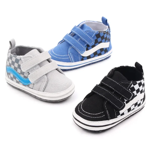 Baby Casual Shoes for Boy Spring Autumn Soft Soled Hook & Loop Fashion Design Comfortable Walking Sneakers Infant Shoes D2545