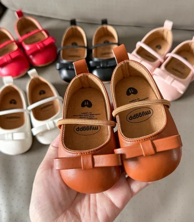 New Baby Shoes Leather Baby Boy Girl Shoes Rubber Sole Anti-slip Multicolor Toddler First Walkers Newborn Crib Toddler Shoes 1