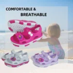 Solid Bow Children’s Summer Shoes Cute EVA Beach Non Slip Sandals For Baby Girls Footwear Soft Infant Kids Fashion Sandals