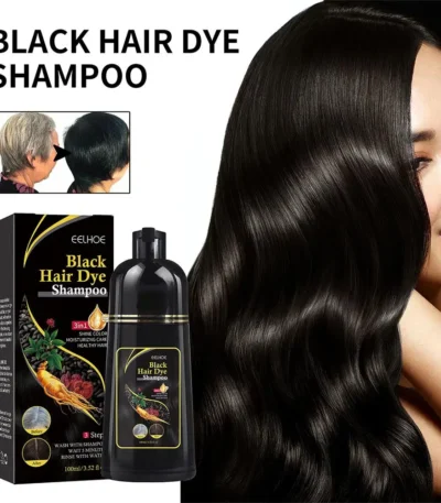 100ML Magic Natural Herbal Hair Dye Shampoo 3 in 1 Hair Color Shampoo for Gary Hair Dark Brown Black Women & Men Grey Coverage 1