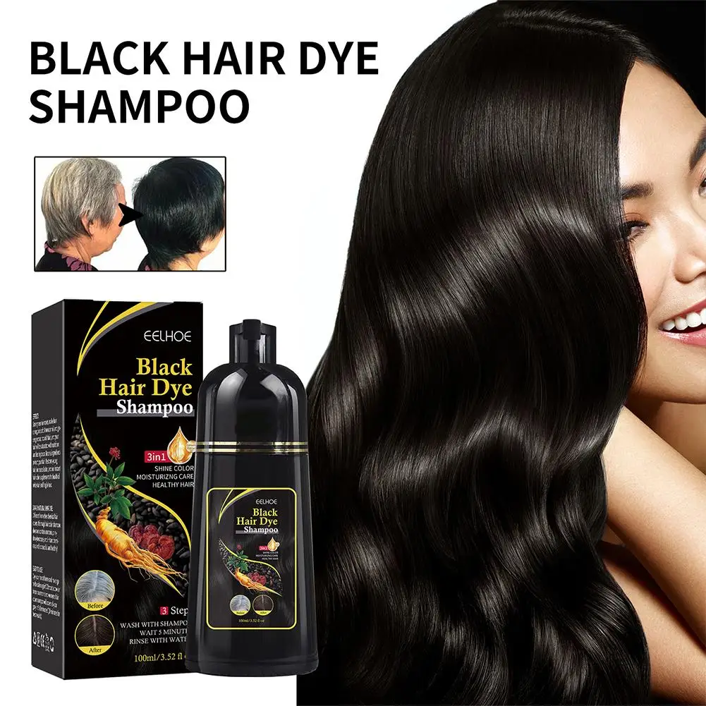 100ML Magic Natural Herbal Hair Dye Shampoo 3 in 1 Hair Color Shampoo for Gary Hair Dark Brown Black Women & Men Grey Coverage 100ML Magic Natural Herbal Hair Dye Shampoo 3 in 1 Hair Color Shampoo for Gary Hair Dark Brown Black Women & Men Grey Coverage