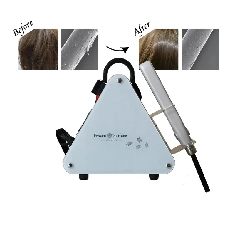 Hair Straight Care Machine Ice Cold Cryotherapy Flat Iron Ice Repair Hair Care Frozen Therapy Cool Treatment Device Hair Straight Care Machine Ice Cold Cryotherapy Flat Iron Ice Repair Hair Care Frozen Therapy Cool Treatment Device