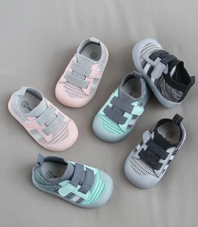 Children's Casual Sports Shoes Mesh Breathable Boy Girls Walking Shoes Soft Soles Anti-skid Baby Walking Shoes Baby Sports Shoes 1