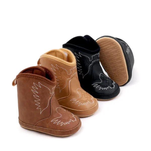 Spring and Autumn Hot Selling Baby Girls and Boys Hardwearing High Quality Fashionable Comfortable Prewalker Baby Boots BJZ4167