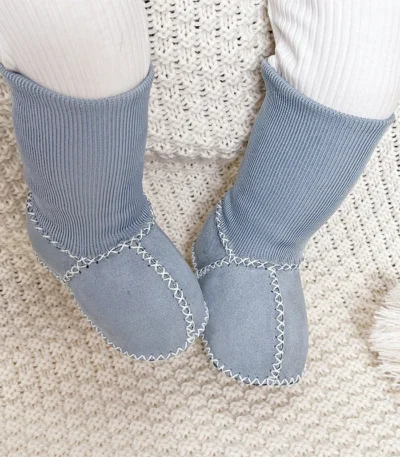 Plus Velvet Infant Winter Baby Boy Girl Booties Suede Soft Shoes First Walkers Anti-slip Thick Warm Newborn Crib Shoes 1