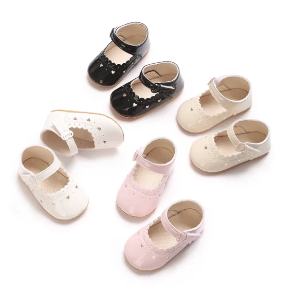 Fashionable and Elegant Mary Jane Shoes Suitable For 0-1 Year Old Babies and Girls Lightweight Walking Shoes