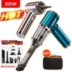 SZUK New Mini Car Vacuum Cleaner 165000Pa Wireless Vacuum Cleaner Powerful Suction Handheld Portable Vacuum Cleaner for car