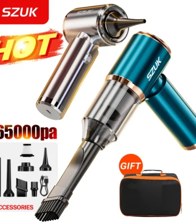 SZUK New Mini Car Vacuum Cleaner 165000Pa Wireless Vacuum Cleaner Powerful Suction Handheld Portable Vacuum Cleaner for car