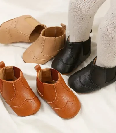 Fashion New Style Baby Boots Cute High Quality Soft Non-Slip Sole 0-1 Year Old Newborn Walking Shoes 1