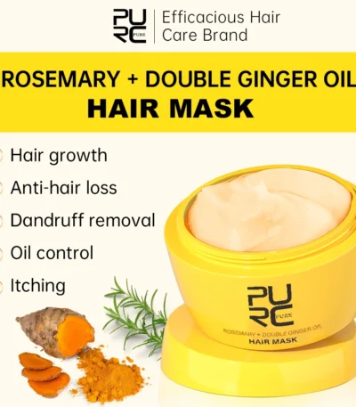 PURC Ginger Hair Mask Rosemary Hair Treatment Smoothing Repair Damaged Nourish Masks Hair Care Products