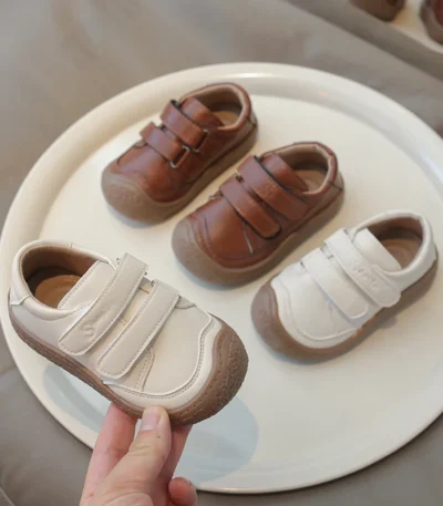 0-5 Years New Baby Shoes Microfiber Leather Toddler Boys Barefoot Shoe Star Soft Sole Girls Outdoor Tennis Fashion Kids Sneakers 1