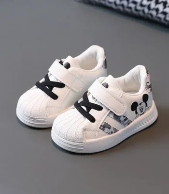 Disney Mickey Mouse Casual Shoes boy Baby Sports girl Spring and Autumn Board Shoes Soft Sole Toddler Shoes Sneakers 1