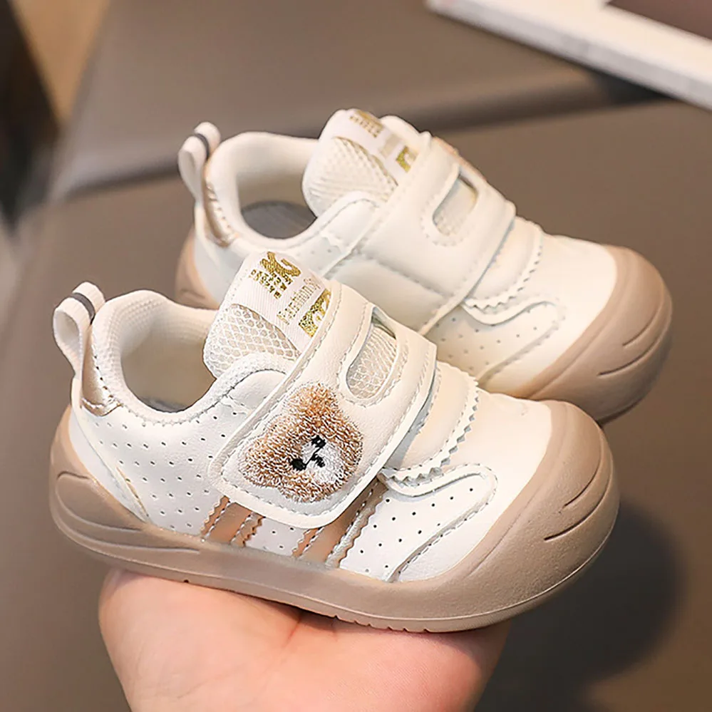 2025 Fashion Toddler Shoes For Baby PU Leather Infant Girl's Sneakers Soft-soled Ergonomics Newborn Boy's Sport Shoes First Step 1