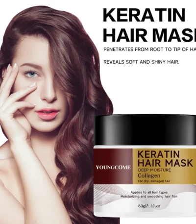 30g/60g Inject collagen keratin moisturizing hair mask, condition hair, moisturize scalp soft hair, suitable for all hair types 1
