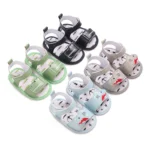 0-18M Baby Boys Summer Sandals – Cute Cartoon First Walkers, Soft Sole Newborn Shoes, Breathable Casual Sandals (4 Colors)​