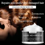 LGRAMER Hair Care Mask, Caring Hair Dyeing Perming Deeply Penetrating Repairing Damage Improving Hair Quality Gloss Moisturizing