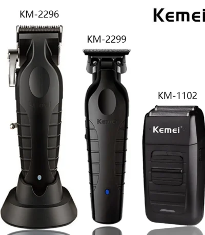 Kemei KM-2296 KM-2299 KM-1102 Hair Clipper Kit Men’s Electric Shaver Hair Trimmer Machine Professional Hair Cutting Machine