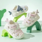 Brand Boy Sandals 2025 Summer New Brand Baby Shoe Breathable Girls’ Sandals Soft Sole Walking Shoes Anti Collision Kid Shoes