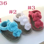 Knitted Baby shoes,Newborn Boys Girls summer Soft Handmade flower Crochet Knit Crib Shoes