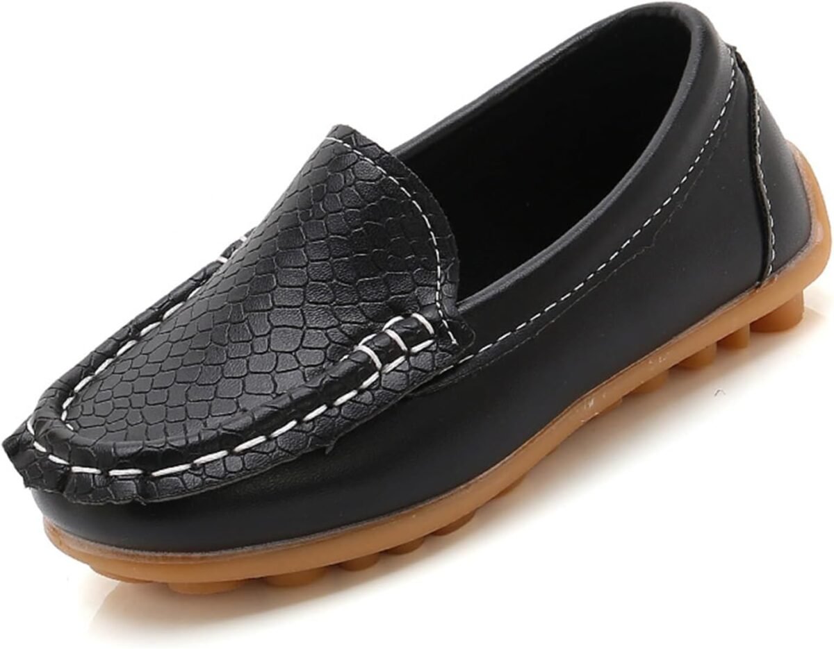 Boys girls loafers dress flats slip on oxford casual moccasins school walking boat shoestoddlerlittle kidbig kid.jpg