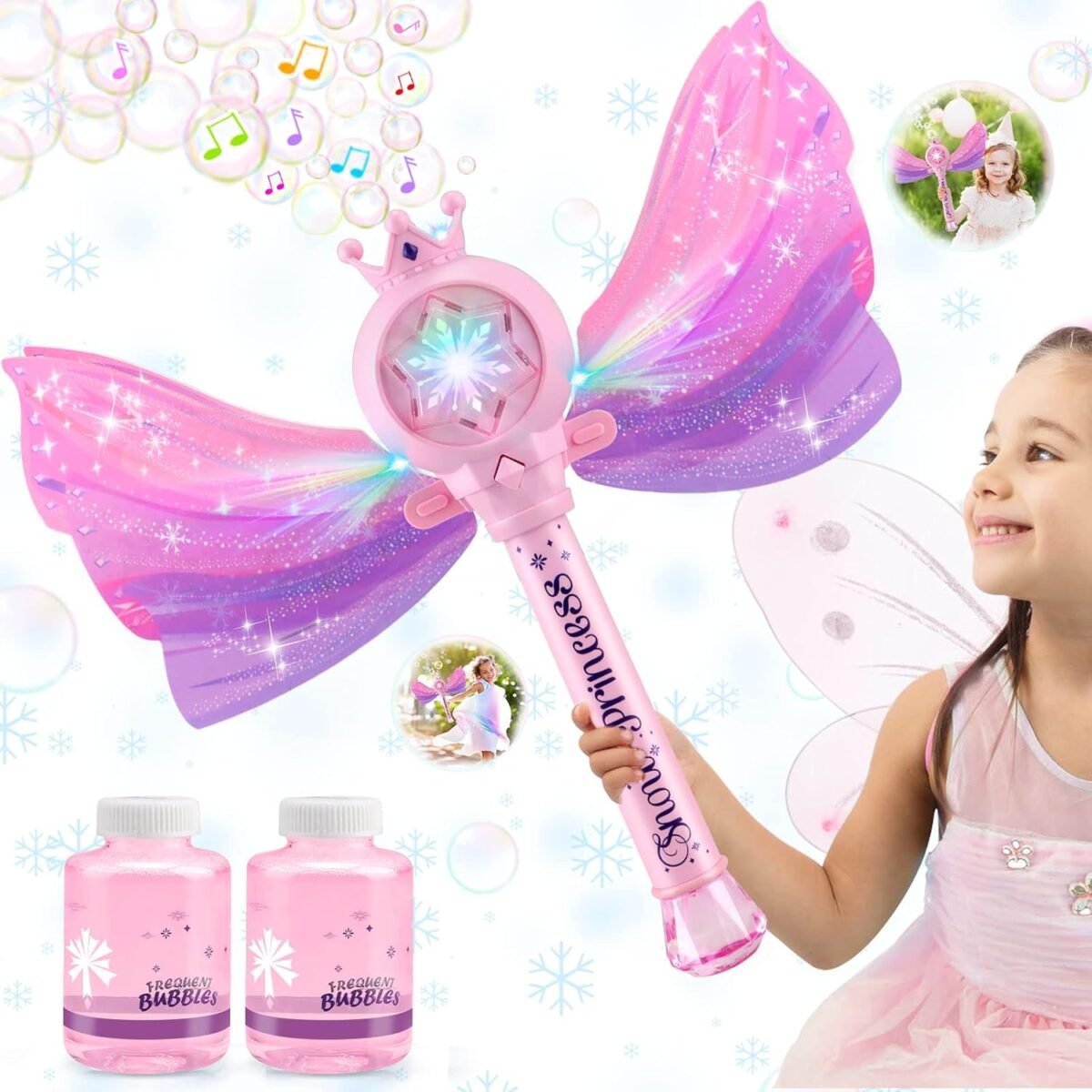 Bubble wands for kids girls led light music bubble machine 3 aa batteries 2 bubble solutions outdoor party birthday toys for toddlers gift for 3 4 5 6 7 8 year old girls.jpg