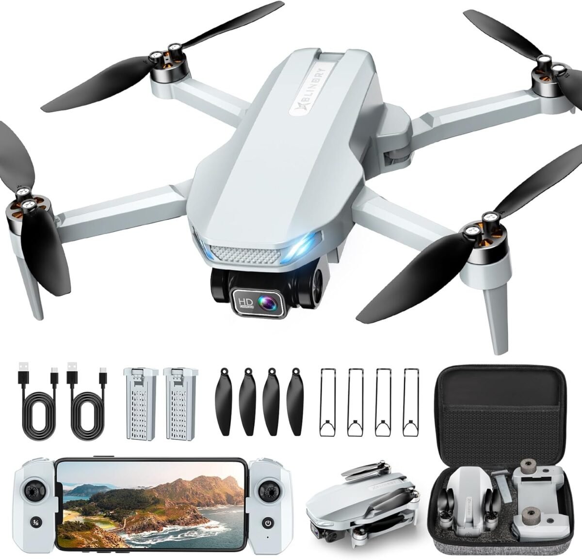Drone with camera 2k hd fpv drone with brushless motor altitude hold gesture selfie 3d flips waypoint fly one key take offlanding foldable mini drones for adults and beginners.jpg
