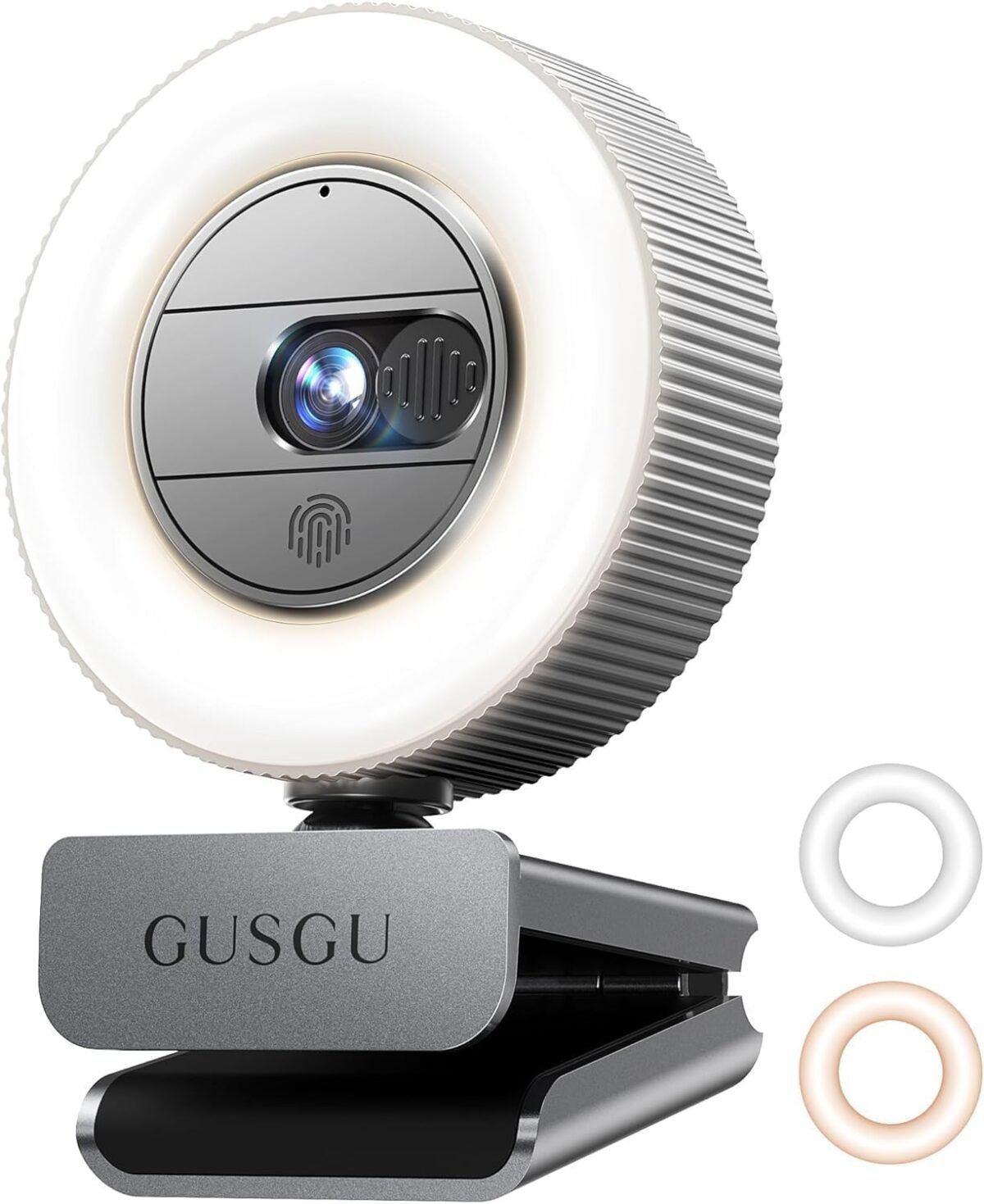 Gusgu g910 2k quad hd webcam for pc with microphone light privacy cover web camera for desktop computerlaptopmacbook usb streaming camera.jpg