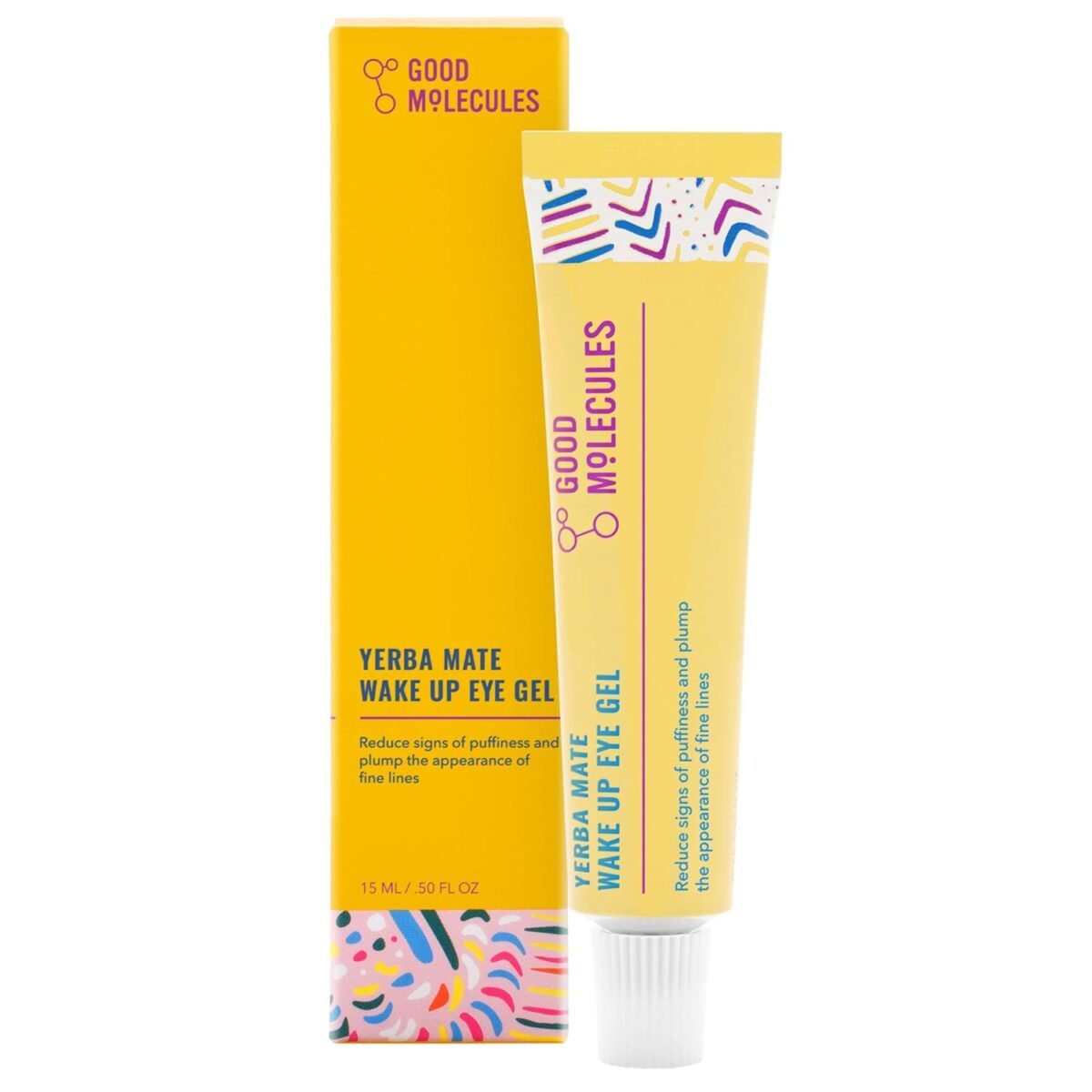 Good molecules yerba mate wake up eye gel hydrating under eye gel cream with hyaluronic acid and caffeine target dark circles and puffiness skin care for face.jpg